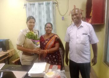 ନୂତନ ଥାନା ଅଧିକାରୀ ଙ୍କୁ ସମ୍ବର୍ଦ୍ଧନା