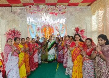 ମା’ ଗଜଲକ୍ଷ୍ମୀ ମହିଳା ପୂଜା କମିଟିର ଲକ୍ଷ୍ମୀପୂଜା ପାଳନ