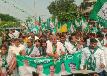 ଏକାମ୍ର ବିଜେଡି ରେ ଅଶୋକଙ୍କ ଜନ ସମ୍ପର୍କ ପଦଯାତ୍ରା