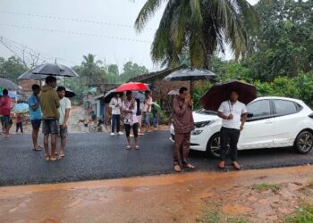 ଲଗାଣ ବର୍ଷାରେ ଭିଜିଲା ନୂଆଗଡ