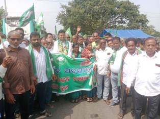 ବିରିଡି ବ୍ଲକରେ ବିଜେଡି ର ଜନସମ୍ପର୍କ ପଦଯାତ୍ରା