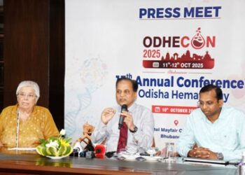 ଓଡ଼ିଶା ହେମାଟୋଲୋଜିର ୧୫ତମ ବାର୍ଷିକ ସମ୍ମିଳନୀ ୨୦୨୫ ଅକ୍ଟୋବର ୧୧ ଓ ୧୨ ତାରିଖରେ ମେଫେୟାର କନ୍‍ଭେନସନ ସେଣ୍ଟର, ଭୁବନେଶ୍ୱରରେ