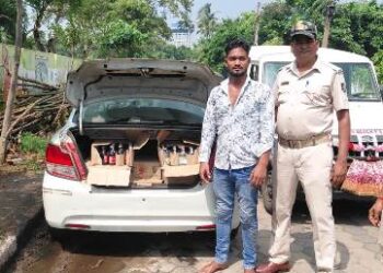 କାର ଓ ଦେଶୀମଦ ସହ ୧ ଗିରଫ