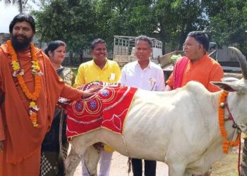 ପୁରୀ ଗୋବିନ୍ଦ ଗୋଧାମ ଗୋଶାଳାରେ ଗୋଷ୍ଟାଷ୍ଟମୀ ମହୋତ୍ସବ ପାଳିତ  ଘରେ ଘରେ ଗୋଶାଳା ହେବା ଜରୁରୀ, ଗୋମୁତ୍ରରେ କ୍ୟାନ୍ସର ଭଲ ହୁଏ : ମହନ୍ତ ଡ ରାମ ଚରଣ ଦାସ