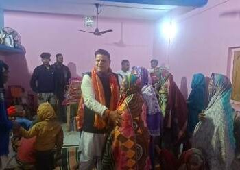 ବିଜେପି ସଂଗଠନ ତରଫରୁ ଗରିବ ଲୋକଙ୍କୁ କମ୍ବଳ ବଣ୍ଟନ