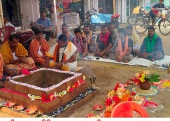 ନୃସିଂହ ପୂଜା କମିଟି ପକ୍ଷରୁ ହନୁମାନ ଚାଳିଶା ପାଠ ଓ କଳସ ଯାତ୍ରା