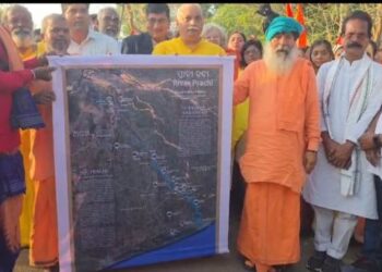 ପୂର୍ଣ୍ଣ ତୋୟା ପ୍ରାଚୀ ନଦୀର ପୁନଃ ଉଦ୍ଧାର ଓ ବିଶ୍ୱରେ ଶାନ୍ତିପ୍ରତିଷ୍ଠା ପାଇଁ ସାଧୁସନ୍ଥଙ୍କ ପଦଯାତ୍ରା ପରିକ୍ରମା