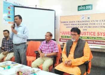 ଶିଶୁ ଯତ୍ନ ଅନୁଷ୍ଠାନର କର୍ମକର୍ତ୍ତାଙ୍କ ନିମନ୍ତେ ତିନି ଦିନିଆ ତାଲିମ ଓ ପରିଦର୍ଶନ କାର୍ଯ୍ୟକ୍ରମ ଅନୁଷ୍ଠିତ