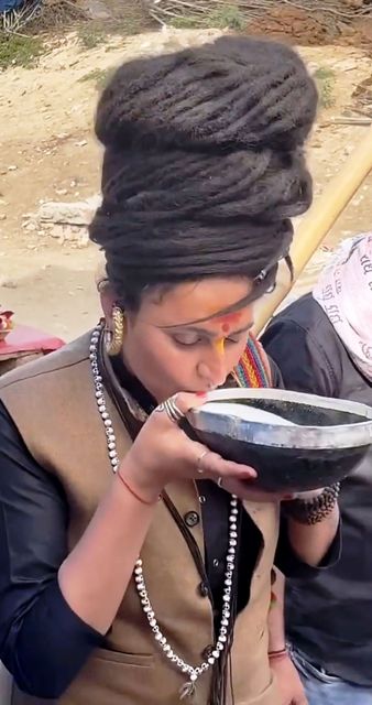 चंचल नाथ अघोरी माता पहुंचीं बाबा बैद्यनाथधाम दर्शन को