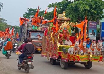 ପବିତ୍ର ରାମ ନବମୀ ଅବସରରେ ବିଶାଳ ଶୋଭାଯାତ୍ରା
