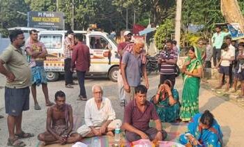 ବାଇକ୍ ଧକ୍କାରେ ମହିଳାଙ୍କ ମୃତ୍ୟୁ, ପ୍ରତିବାଦରେ ଶବ ରଖ୍ ରାସ୍ତା ଅବରୋଧ