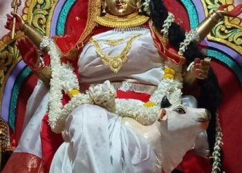 କୁଦିଆରୀ ଗ୍ରାମଦେବୀ ମା’ ଜାଗୁଳେଇଙ୍କ ଶକ୍ତିପୀଠରେ ବାସନ୍ତିକ ଦୁର୍ଗାପୂଜା ଓ ନବରାତ୍ର ମହୋତ୍ସବ : ମହାଗୌରୀ ବେଶରେ ଦର୍ଶନ ଦେଲେ ମା