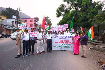 ନୟାଗଡ଼ରୁ ବିଶ୍ୱ ଶାନ୍ତି ବାର୍ତ୍ତା ଦେଲା ସିଭିଲ ସୋସାଇଟି
