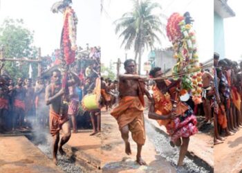 ଦଣ୍ଡଯାତ୍ରା ସମ୍ପନ୍ନ : ନିଆଁ ରେ ଚାଲିଲେ ଭଗତା