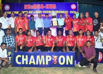 ଖୋର୍ଦ୍ଧାରୋଡ ରେଳମଣ୍ଡଳ ଆନ୍ତଃ ବିଭାଗୀୟ ଦିବା,ରାତ୍ର କ୍ରିକେଟ୍ ପ୍ରତିଯୋଗିତା ଉଦଯାପିତ : ସୁରକ୍ଷା ବିଭାଗ ଚାମ୍ପିଅନ୍