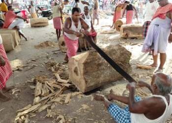 ତିନି ରଥ ର ୨୬ ତୁମ୍ବ ଗୋଳେଇ କାର୍ଯ୍ୟ ଶେଷ