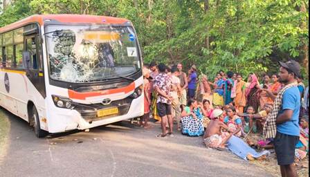 ମୁଖ୍ୟମନ୍ତ୍ରୀ ବସ ଧକ୍କା ରେ ବାଇକ ଆରୋହୀ ମୃତ