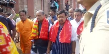 ଶ୍ରୀମନ୍ଦିରରେ ଶ୍ରୀଜୀଉଙ୍କ ଦର୍ଶନ କଲେ ବିଜେପି ରାଷ୍ଟ୍ରୀୟ ଅଧ୍ୟକ୍ଷ ନିତିନ ନବୀନ