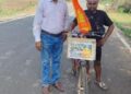 ଯୁବ ସମାଜସେବୀ ମୁକେଶଙ୍କ ସାଇକେଲ ଯାତ୍ରା