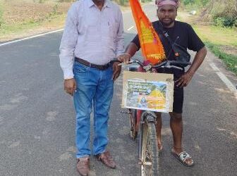 ଯୁବ ସମାଜସେବୀ ମୁକେଶଙ୍କ ସାଇକେଲ ଯାତ୍ରା