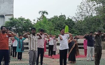 ଯୁବ ରେଡକ୍ରସ୍ ଆନୁକୂଲ୍ଯରେ ବିଶ୍ୱ ଯୋଗ ଦିବସ ପାଳିତ