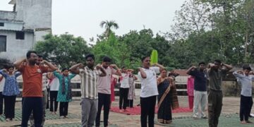 ଯୁବ ରେଡକ୍ରସ୍ ଆନୁକୂଲ୍ଯରେ ବିଶ୍ୱ ଯୋଗ ଦିବସ ପାଳିତ