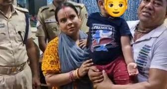 ଶ୍ରୀମନ୍ଦିର ରେ ହଜିଯାଇଥିବା ଶିଶୁପୁତ୍ର କୁ ପୋଲିସ ପିତାମାତା ଙ୍କୁ ହସ୍ତାନ୍ତର କଲା