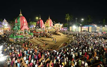 ନବମୀ ଦର୍ଶନ କଲେ ଲକ୍ଷାଧିକ ଭକ୍ତ : ଆଜି ବାହୁଡା଼ ଯାତ୍ରା