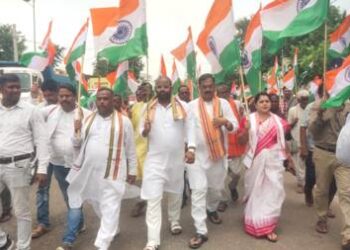 ବେଗୁନିଆରେ ଦେଶପ୍ରେମର ବାର୍ତ୍ତା ନେଇ ତ୍ରିରଙ୍ଗା ପଦଯାତ୍ରା
