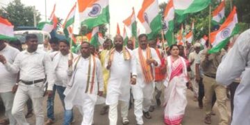 ବେଗୁନିଆରେ ଦେଶପ୍ରେମର ବାର୍ତ୍ତା ନେଇ ତ୍ରିରଙ୍ଗା ପଦଯାତ୍ରା