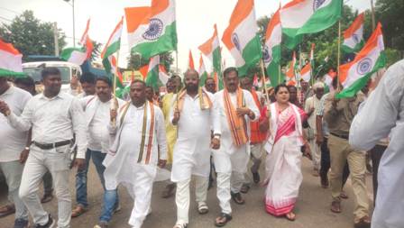 ବେଗୁନିଆରେ ଦେଶପ୍ରେମର ବାର୍ତ୍ତା ନେଇ ତ୍ରିରଙ୍ଗା ପଦଯାତ୍ରା