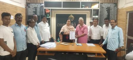 ରାଜ୍ୟ ମୁଖ୍ୟମନ୍ତ୍ରୀ ଙ୍କ ଉଦ୍ଦେଶ୍ୟରେ ଏକ ଚାରି ଦଫା ସମ୍ବଳିତ ଦାବୀ ପତ୍ର