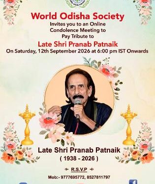 World Odisha Society pays tribute to Pranab Patnaik