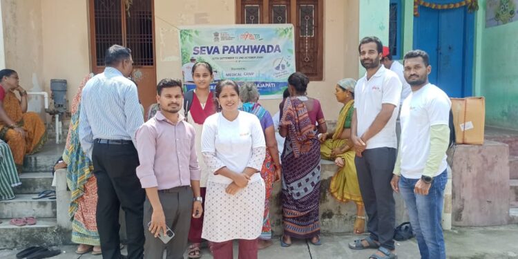 କାଶୀନଗର ବ୍ଲକ କେ.ସିତପୁରରେ ଗ୍ରାମ ଠାରେ ମାଇ ଭାରତ ଗଜପତି ପକ୍ଷରୁ ଚିକିତ୍ସା ଶିବିର ଅନୁଷ୍ଠିତ