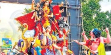 ଢୋଲ-ନିଶାଣରେ କମ୍ପିଲା ବେଲପଡା, ଭାବବିହ୍ୱଳ ବିଦାୟ ନେଲେ ମା’ ଦୁର୍ଗା