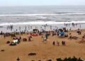 ପୁରୀରେ ଅର୍ଣ୍ଣବ ବାତ୍ୟାର ପ୍ରଭାବ ସମୁଦ୍ରରେ ଉଠୁଛି ଜୁଆର ପ୍ରବଳ ବର୍ଷା