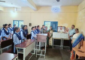 ବିଶ୍ୱନାଥ ପଟ୍ଟନାୟକ ମହିଳା ଉଚ୍ଚ ମାଧ୍ୟମିକ ବିଦ୍ୟାଳୟରେ ଗାନ୍ଧୀ ଜୟନ୍ତୀ ପାଳିତ